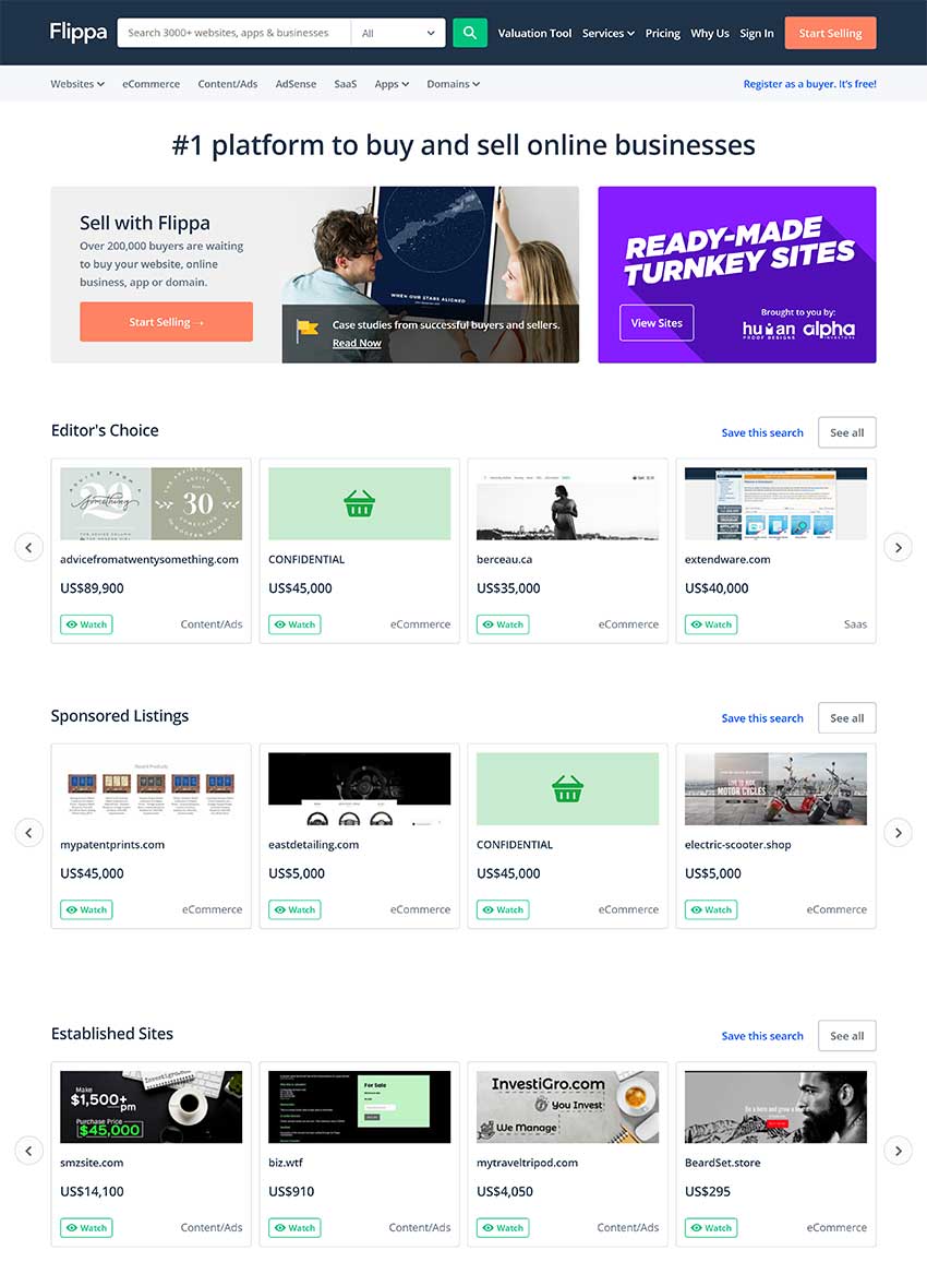 买卖网站和域名