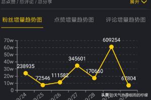 可以查看到账号数据详情，粉丝增量趋势图、点赞增量趋势图，还有账号详细的粉丝画像